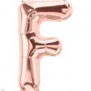 34" / 86cm Rose Gold Letter F North Star Balloons #59852