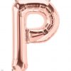 34" / 86cm Rose Gold Letter P North Star Balloons #59876