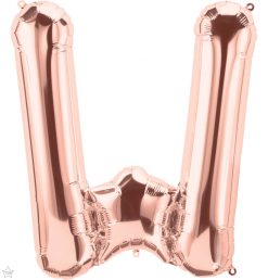 34" / 86cm Rose Gold Letter W North Star Balloons #59890