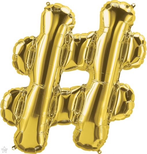 34" / 86cm Gold Symbol # North Star Balloons #59909