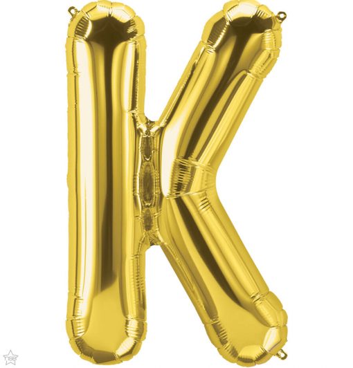 34" / 86cm Gold Letter K North Star Balloons #59932