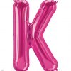 34" / 86cm Magenta Letter K North Star Balloons #59984