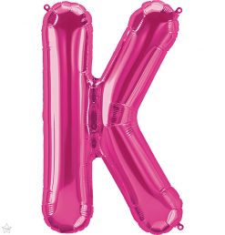 34" / 86cm Magenta Letter K North Star Balloons #59984