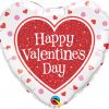 18″ / 46cm Valentine's Red Glitter Heart Qualatex #78535