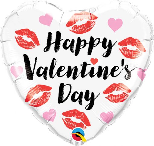 18″ / 46cm Valentine's Kissey Lips Qualatex #78547