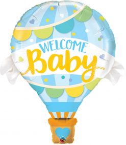 42″ / 106cm Welcome Baby Blue Balloon Qualatex #78654