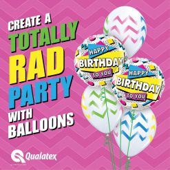 18″ / 46cm Happy Birthday To You 90's Retro Qualatex #88063