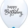 11" / 28cm Simply Happy Birthday White Qualatex #89453-1