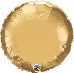 18" / 46cm Round Chrome® Gold Qualatex #89998