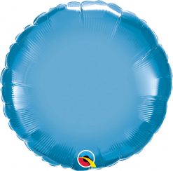 18" / 46cm Round Chrome® Blue Qualatex #90032