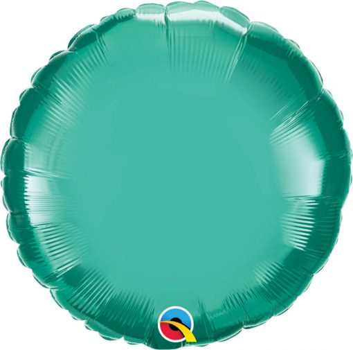18" / 46cm Round Chrome® Green Qualatex #90033
