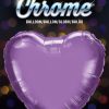 18″ / 46cm Heart Chrome® Purple Qualatex #90048