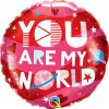 18″ / 46cm You Are My World Qualatex #97171