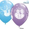 11" / 28cm Disney Frozen 2 Asst of Pale Blue, Spring Lilac Qualatex #98305-1