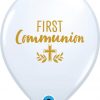 11" / 28cm First Communion Cross White Qualatex #10645-1