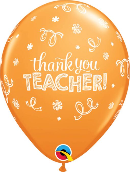 11" / 28cm Thank You Teacher Tropical Asst Qualatex #13951-1