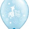 11" / 28cm It's A Boy Soft Giraffe Pearl Light Blue Qualatex #14514-1
