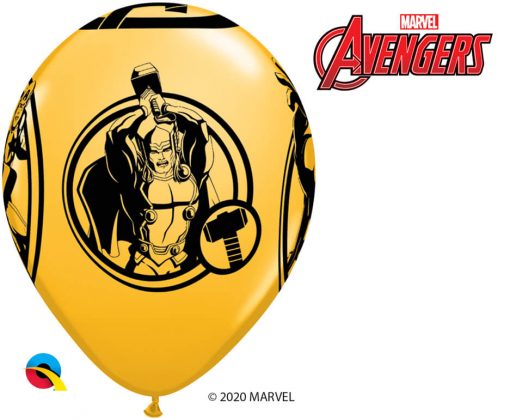 11" / 28cm MARVEL'S Avengers Assemble™ Assot of Red, Lime Green, Goldenrod, Robin's Egg Blue Qualatex #18673-1