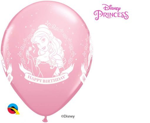 11" / 28cm Disney Princess Birthday Asst of Wild Berry, Pink, Spring Lilac Qualatex #18684-1