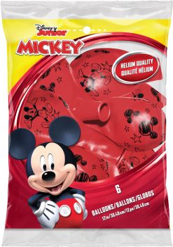 12" / 30cm 6szt Disney Mickey Red
