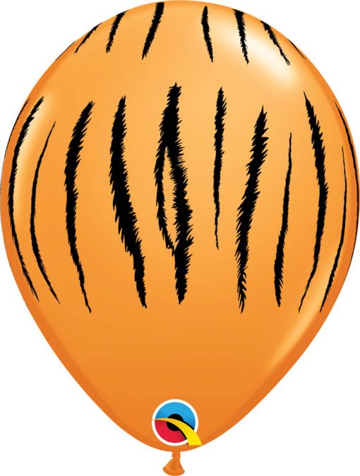 11" / 28cm Tiger Stripes Orange Qualatex #37043-1