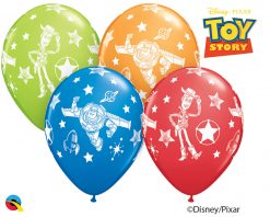 11" / 28cm Disney•Pixar Toy Story Asst of Red, Lime Green, Dark Blue, Orange Qualatex #42840-1