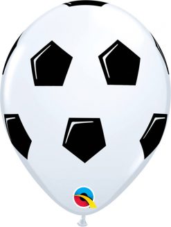 11" / 28cm Soccer Ball/Football White Qualatex #45388-1
