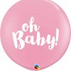 3' / 91cm Oh Baby! Pink Qualatex #85829-1