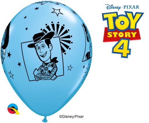 11" / 28cm Disney•Pixar Toy Story 4 Asst of Pale Blue, Spring Green, Goldenrod Qualatex #92783-1