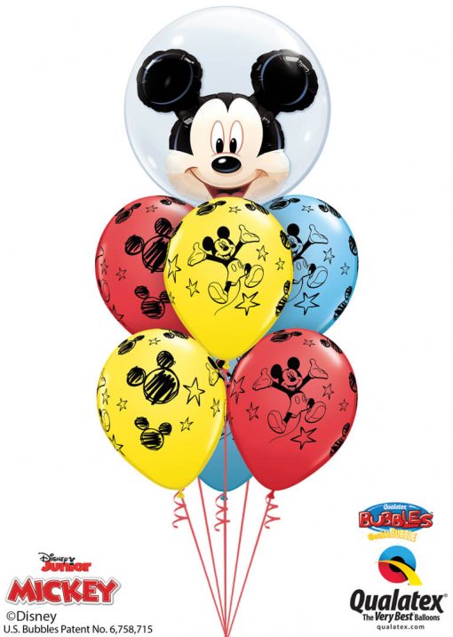 Bukiet 605 Disney Mickey Mouse Double Bubble Qualatex #27569 18688-6