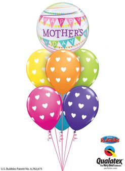 Bukiet 949 Cute and Colorful Mother’s Day Hearts Qualatex #55799 78707-6