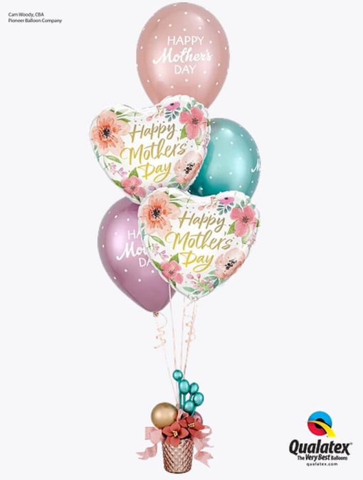 Bukiet 900 Mother' Day Chrome™ Balloon Bouquet Qualatex #82207-2 85704-3 58275-1 58272-1 58274-1
