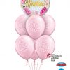 Bukiet 914 Pearl Pink Mother's Day Filigree Qualatex #82541 22396-6 43783-6