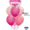 Bukiet 905 Mother's Day Little Golden Hearts Bouquet Qualatex #82542 85706-6 43791-2 43766-2 25572-2