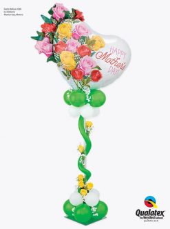Bukiet 942 Rosy Mother's Day Wishes Qualatex #55882 48955-8 43802-8 88353-1