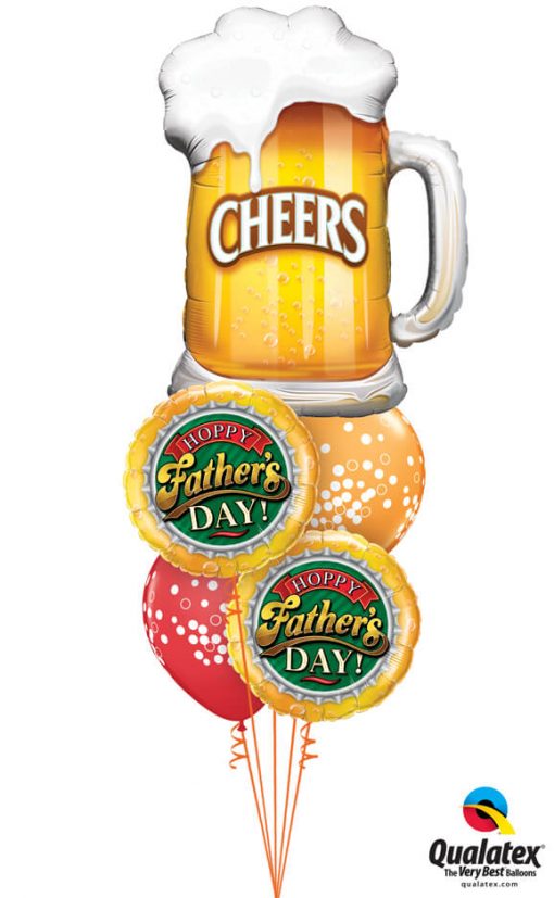 Bukiet 997 "Hoppy Father's Day!" Qualatex #23488 82297-2 52964-2