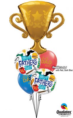 Bukiet 998 Awesome Dad Award! Qualatex #87986 98465-2 11238-2 43742-1 43790-1