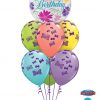 Bukiet 1031 Butterfly Birthday Bouquet Qualatex #49087 48365-6