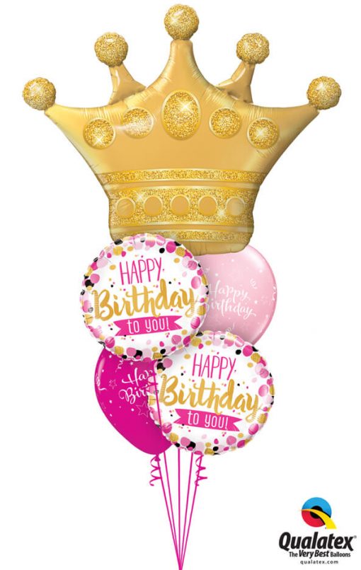 Bukiet 1021 Birthday Crown Qualatex #49343 49170-2 25588-2