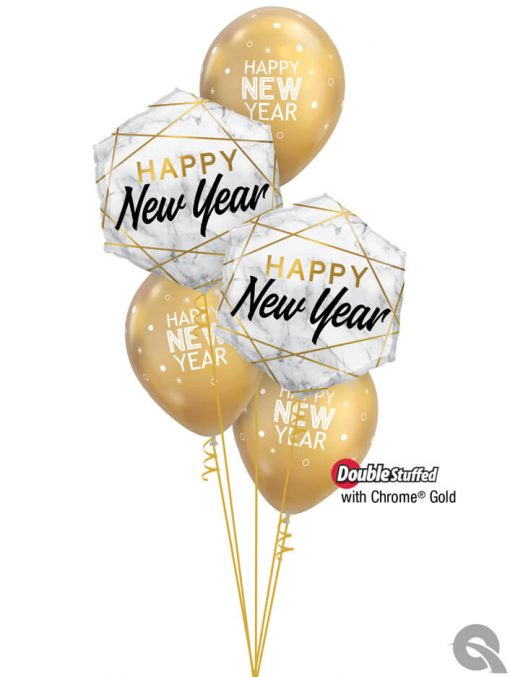 Bukiet 1121 Best Wishes for the Coming Year Qualatex #15055-2 97325-3 58271-3