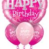 Bukiet 1132 Pink Sparkle Birthday Qualatex #43172 38856-3