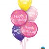 Bukiet 1049 Confetti Birthday Girl Qualatex #49439-2 20266-3