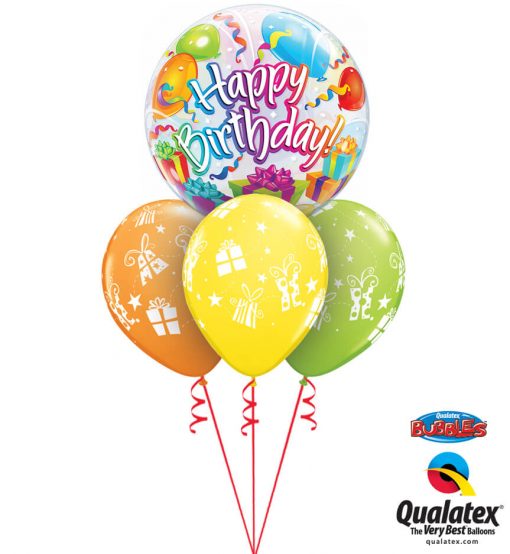 Bukiet 1075 Happy Birthday Presents Galore Qualatex #65407 60131-3