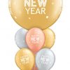 Bukiet 1130 Happy New Year Champagne Bubbles Qualatex#90184 97326-6