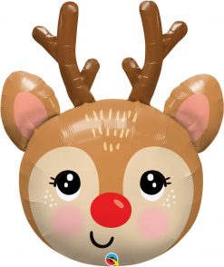35″ / 89cm Red-Nosed Reindeer Qualatex #14976