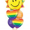 Bukiet 1231 Birthday Sunshine & Rainbows Qualatex #26531 78715-2 89447-2