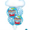 Bukiet 1210 Flying High Above the Clouds Birthday Qualatex #78553 57796-2 53436-2