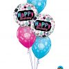 Bukiet 1228 Birthday Cupcakes Galore Qualatex #78669-2 31227-3