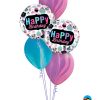 Bukiet 1227 SuperAgate Birthday Cupcakes Qualatex #78669-2 91544-3
