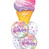 Bukiet 1266 Unicorns & Ice Cream Birthday Bash Qualatex #87951 88010-2 88217-2